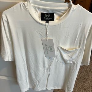 Ellandemm pocket tee NWT s/m white